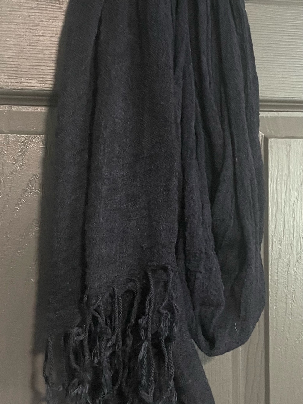Navy Women's Fringe Scarf
